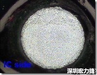 紅墨水染紅測試分析-IC面，允收