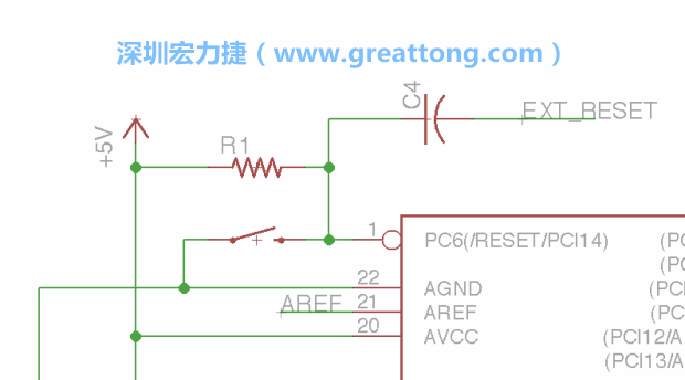很多PCB設計者的設計不符合人體工學，他們使用很小的按鈕、不方便的元件配置和難以解讀的標簽，千萬不要變成這樣！這次我們的設計有一個大小合適的重置按鈕（reset button）和可以清楚辨認是否已經接上電源的LED指示燈。
