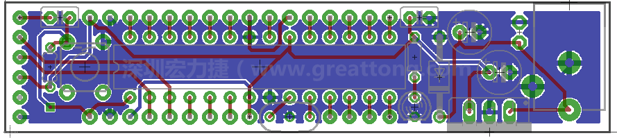 以上就是布線的所有步驟了。接下來就只剩下絲?。╯ilk-screen）、建立Gerber檔跟drill檔和送去印刷電路板廠制作的步驟。