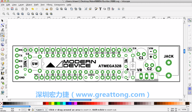 既然你有一個以電路板為背景的清晰影像了，使用向量工具將要絲印的圖像畫在上面吧，下面有一個例子。